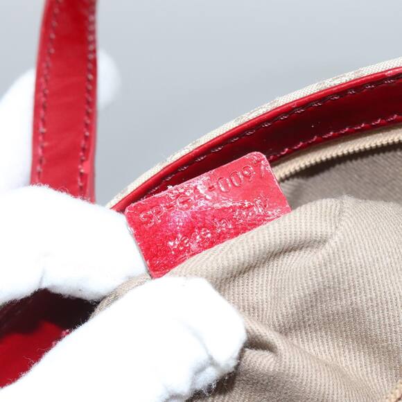 CELINE Macadam Canvas Hand Bag Beige Gold - Picture 12 of 12